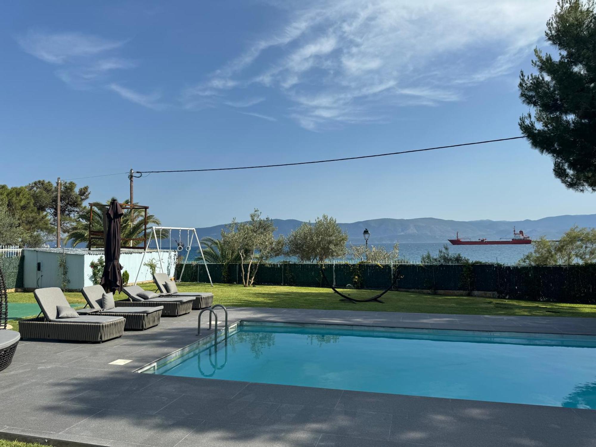 Kalamáki Zoza Luxury Villa Isthmia By The Sea With Private Pool מראה חיצוני תמונה