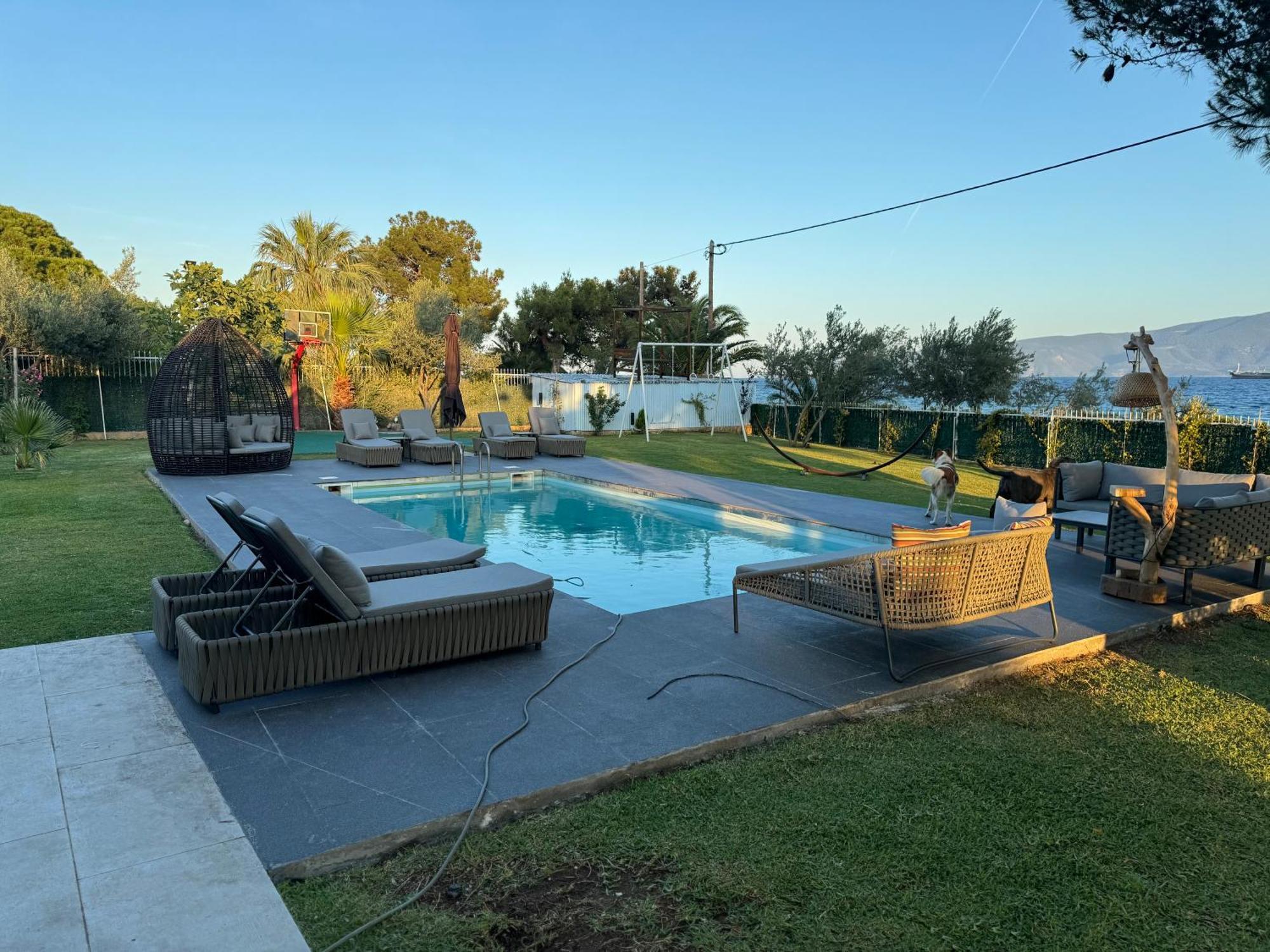 Kalamáki Zoza Luxury Villa Isthmia By The Sea With Private Pool מראה חיצוני תמונה