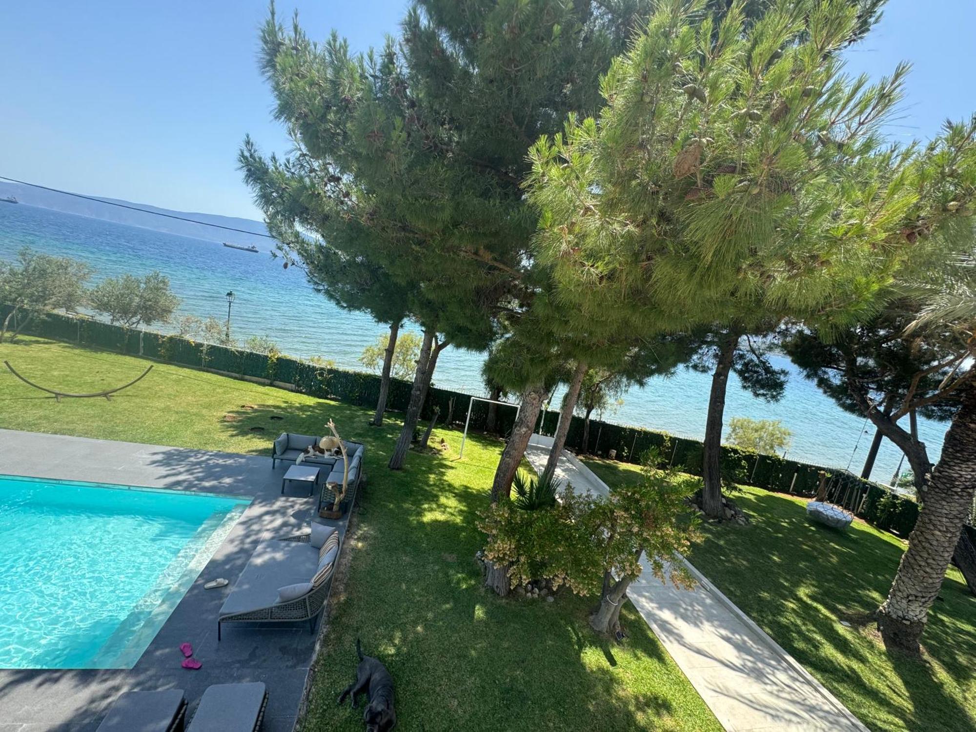 Kalamáki Zoza Luxury Villa Isthmia By The Sea With Private Pool מראה חיצוני תמונה