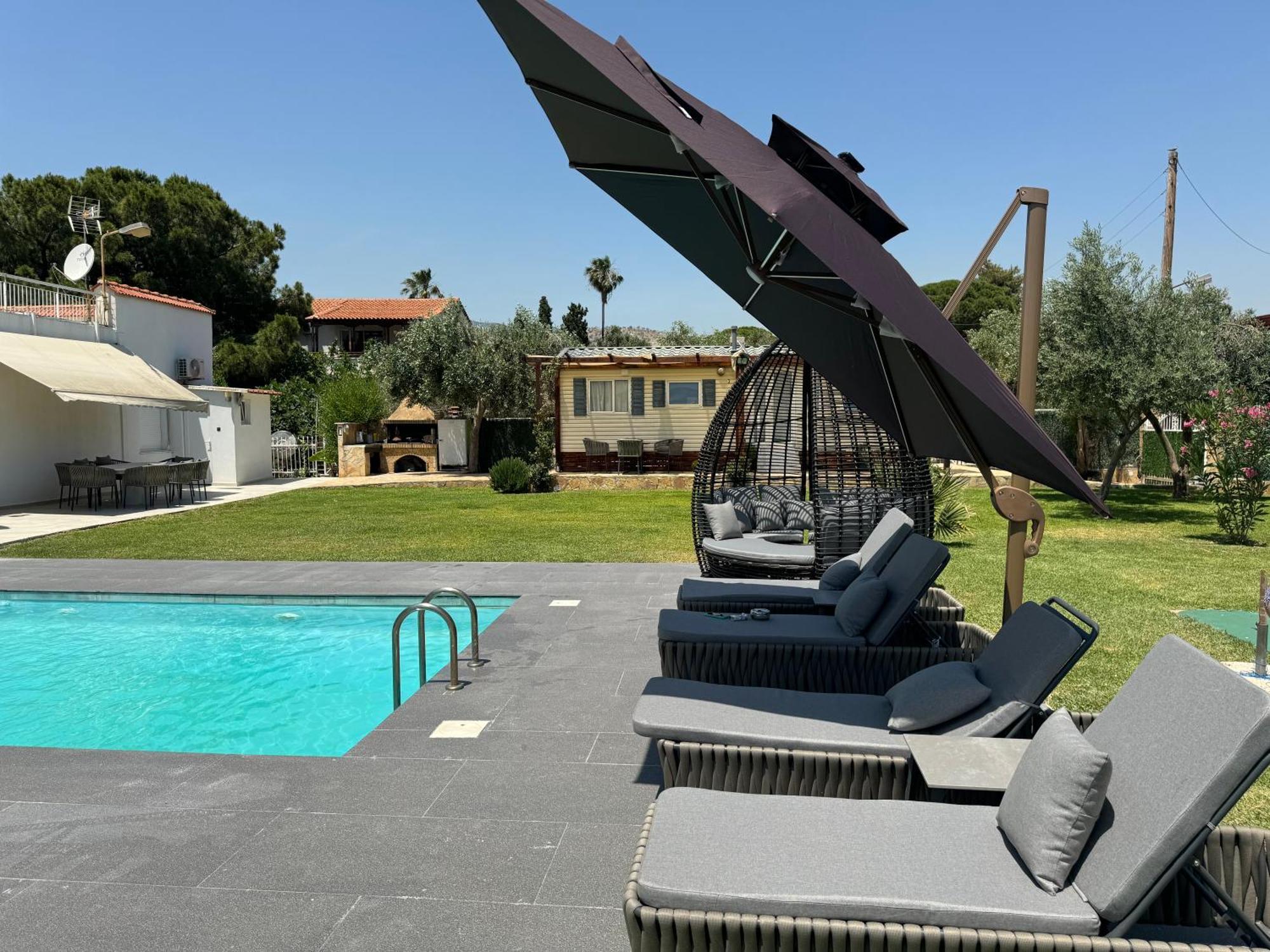 Kalamáki Zoza Luxury Villa Isthmia By The Sea With Private Pool מראה חיצוני תמונה