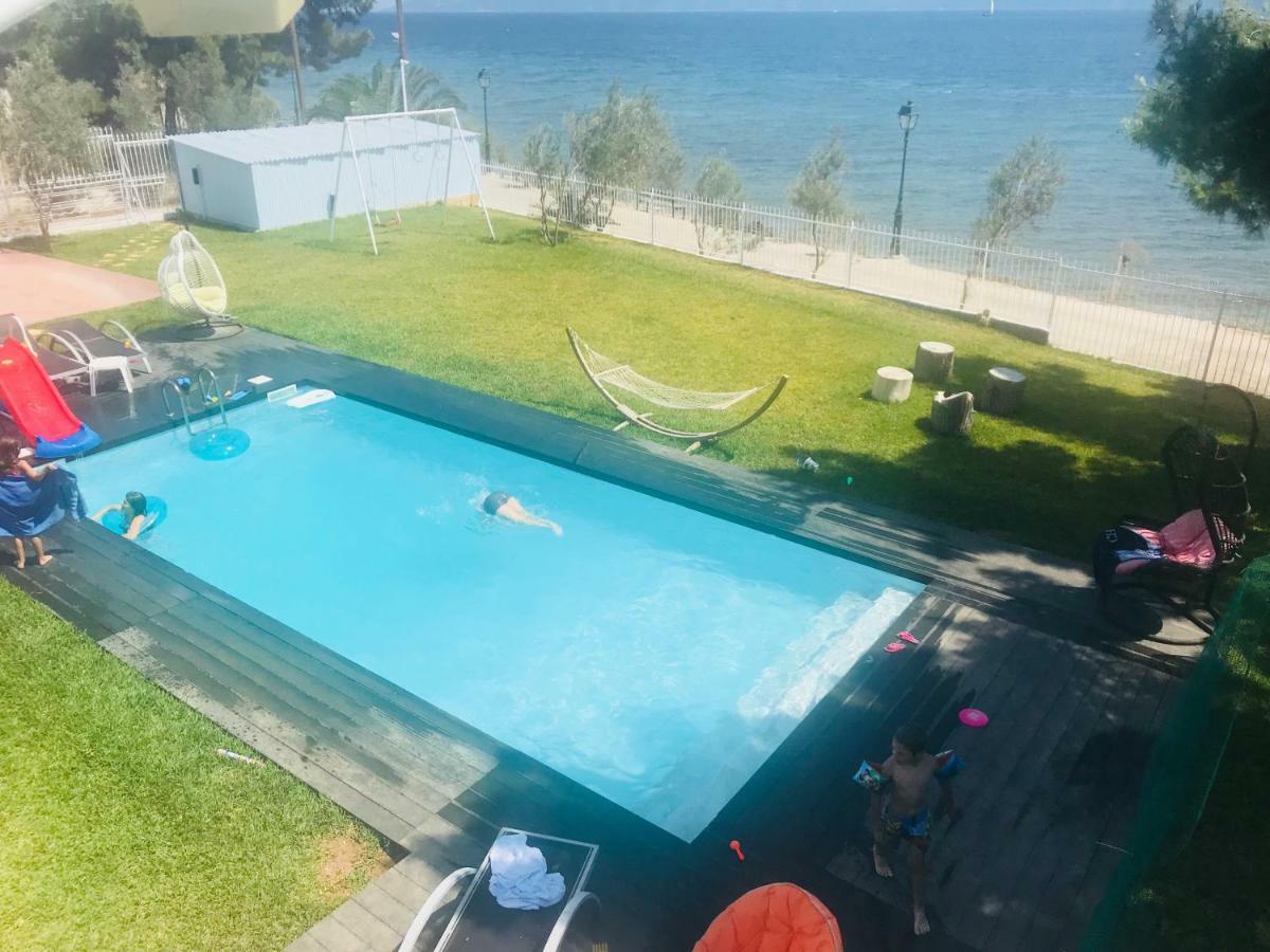 Kalamáki Zoza Luxury Villa Isthmia By The Sea With Private Pool מראה חיצוני תמונה